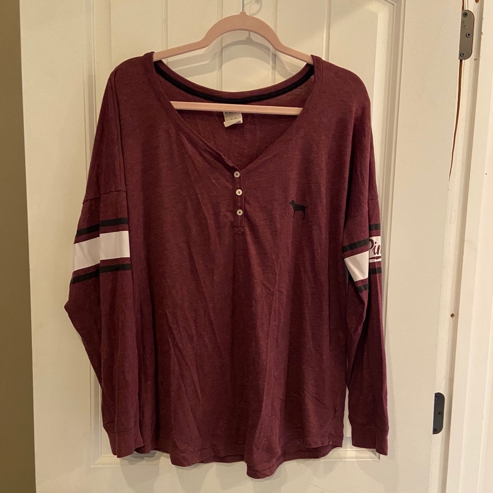 PINK Jersey Long Sleeve Shirt